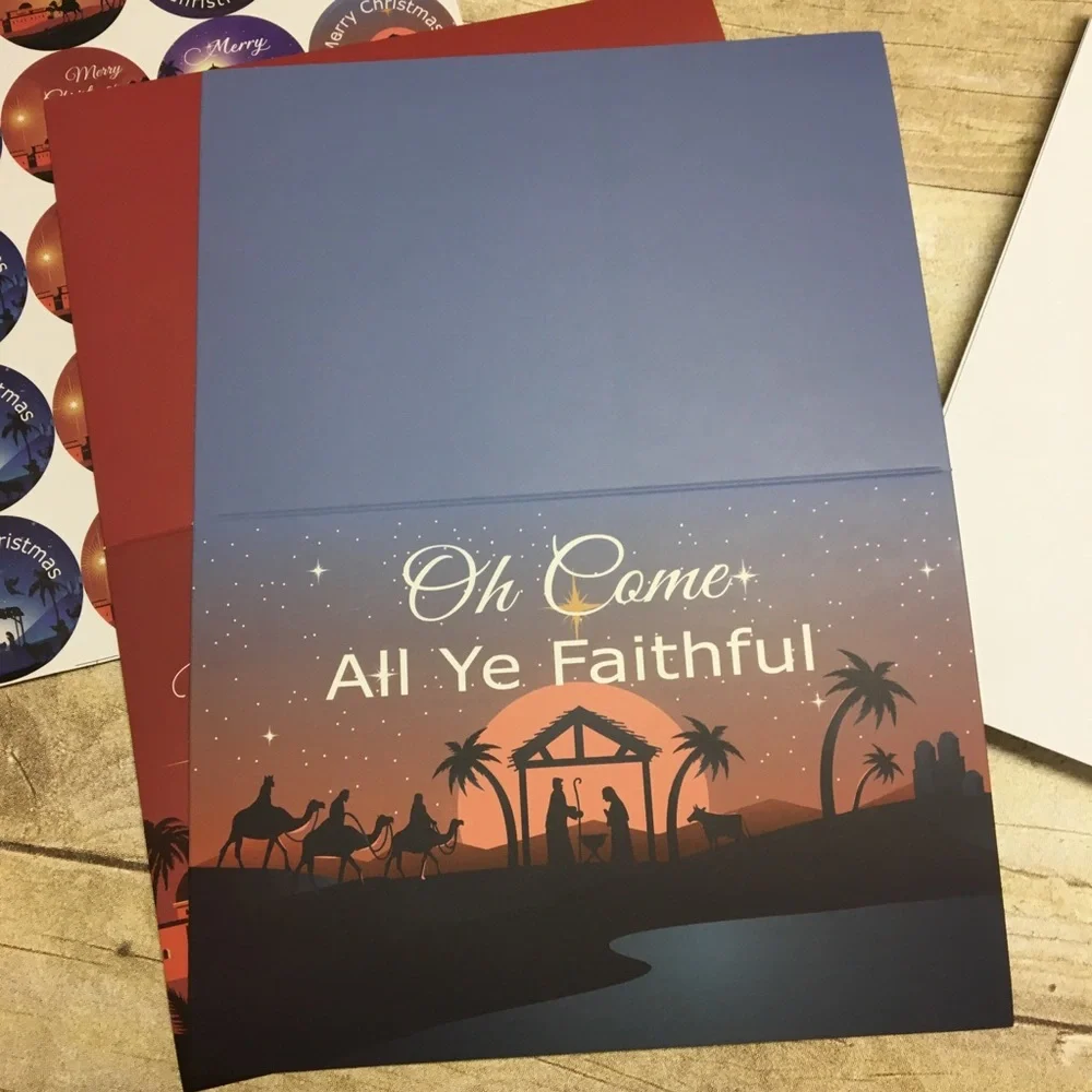 Christmas card Religious Set